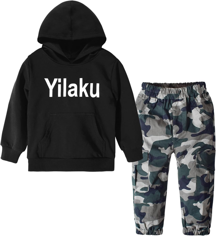 Boys Tracksuit Hoodie Jogging Suit Kids Camouflage Outfit Designer Set Age 6-7Y Unbranded