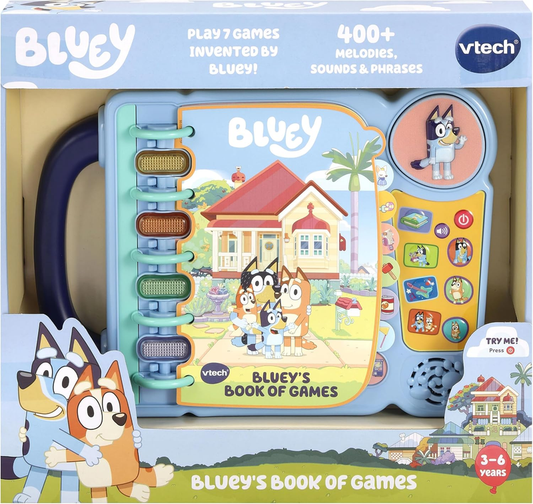 VTech Bluey Book Games Interactive Learning Toy Kids Story Modes Sounds Fun VTech