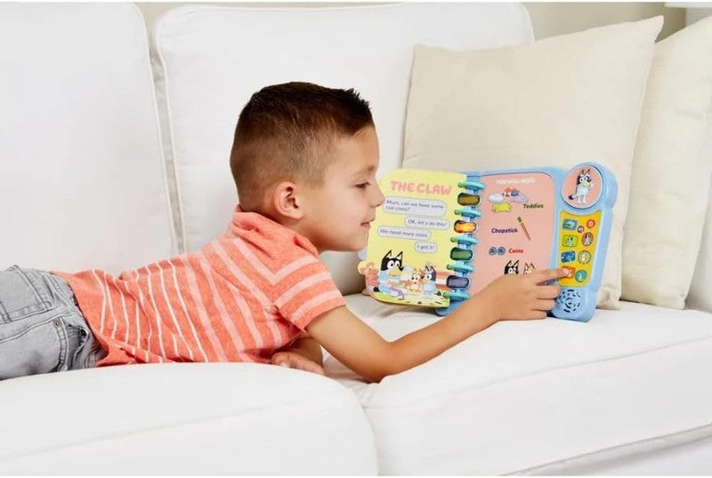 VTech Bluey Book Games Interactive Learning Toy Kids Story Modes Sounds Fun VTech