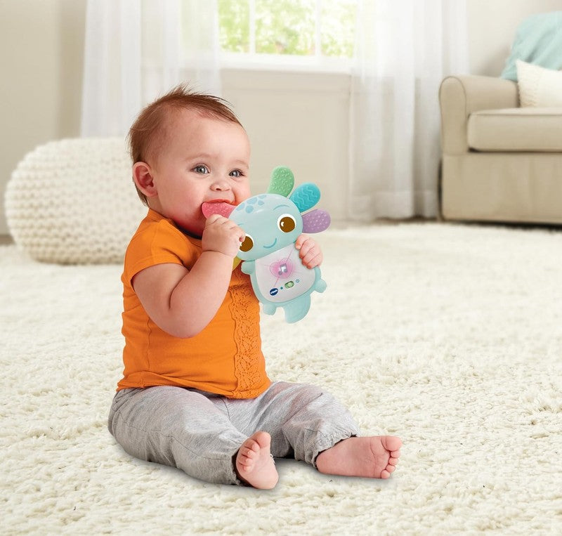 Baby Teether Sensory Toy Lights Melodies Axolotl Silicone Textured Infant Fun VTech