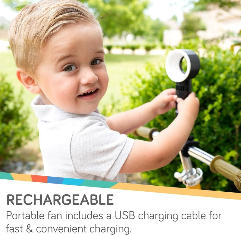 Nuby Pram Fan Portable Bladeless Rechargeable Quiet Tripod Flexible Cooling - Deal For Any Occasion