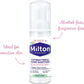 Milton Hand Sanitiser Mousse Alcohol Free Antibacterial Travel Foam Sensitive - Deal For Any Occasion