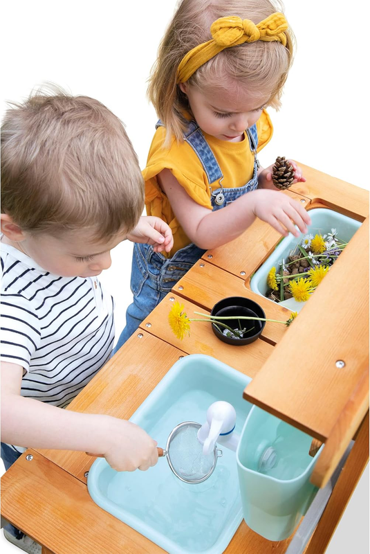 Janod Mud Kitchen Outdoor Wooden Kids Play Set Garden Toy FSC Accessories Lab janod