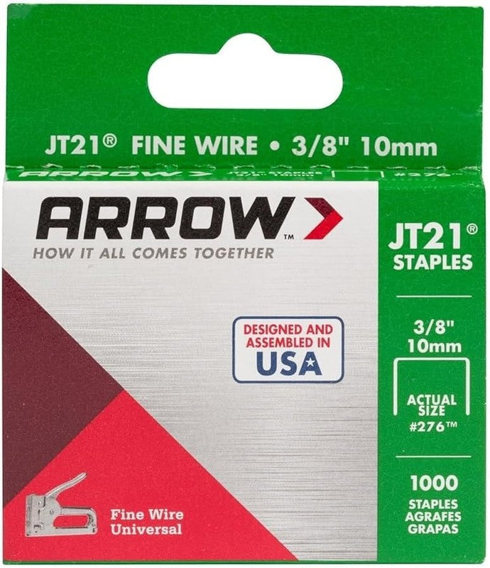 Staples 10mm Arrow T27 Heavy Duty Box 1000 for Craft and Repairs Arrow