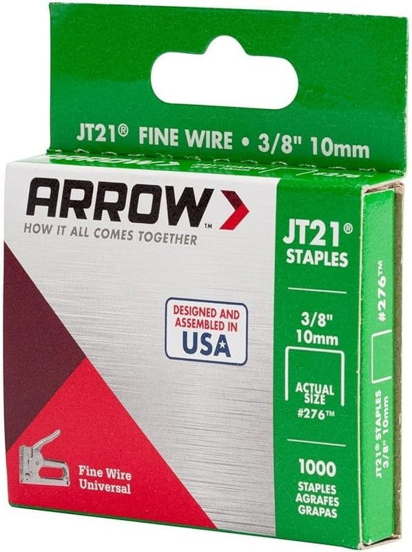 Staples 10mm Arrow T27 Heavy Duty Box 1000 for Craft and Repairs Arrow