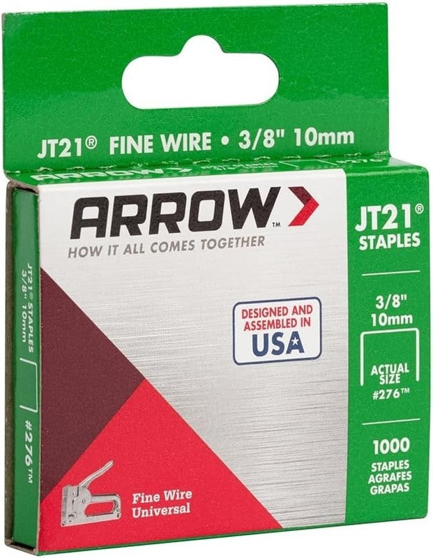 Staples 10mm Arrow T27 Heavy Duty Box 1000 for Craft and Repairs Arrow