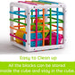 Fat Brain Toys InnyBin Shape Sorter Baby Sensory Motor Skills Toy Learning Fat Brain Toys
