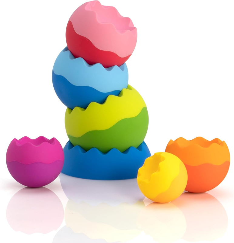 Fat Brain Tobbles Neo Stacking Toy Sensory Balance Wobble Baby Toddler Play Fun Fat Brain