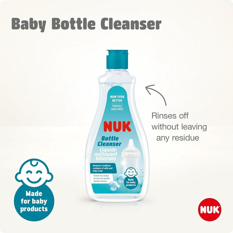 NUK Baby Bottle Cleanser Fragrance Free pH Neutral Teat Accessory Wash 500ml NUK