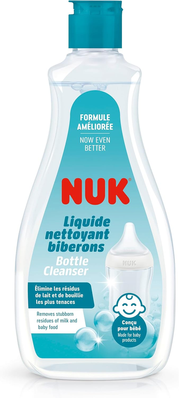NUK Baby Bottle Cleanser Fragrance Free pH Neutral Teat Accessory Wash 500ml NUK