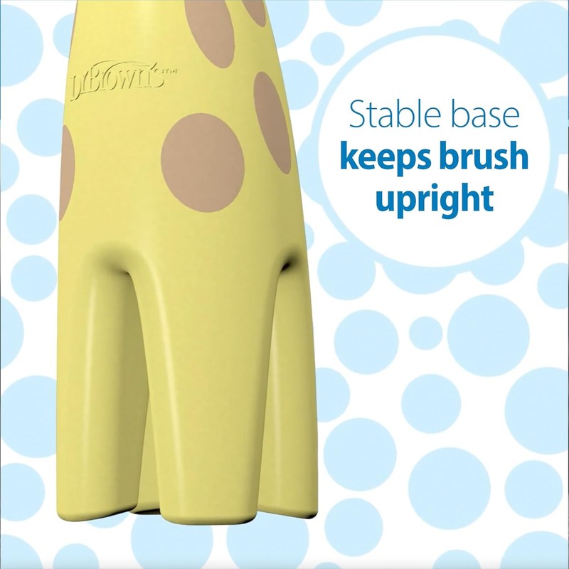 Dr Browns Baby Toddler Training Toothbrush Giraffe Soft Bristle 0-3Y Dr Brown's