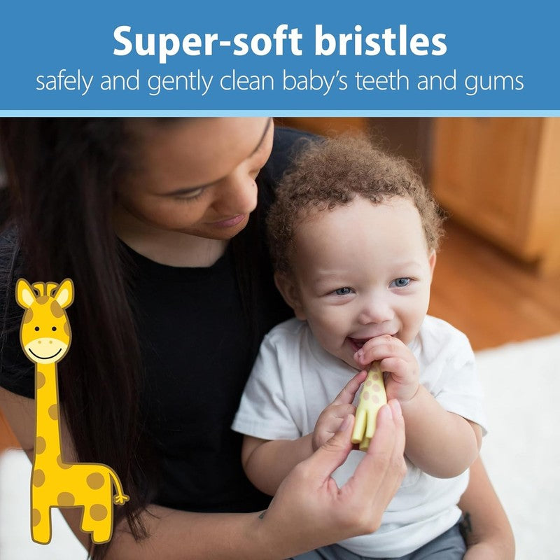 Dr Browns Baby Toddler Training Toothbrush Giraffe Soft Bristle 0-3Y Dr Brown's