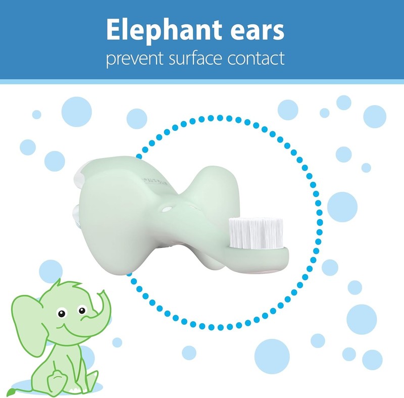 Dr Browns Baby Toddler Toothbrush Elephant Mint Soft Bristles 0-3Y dr brown