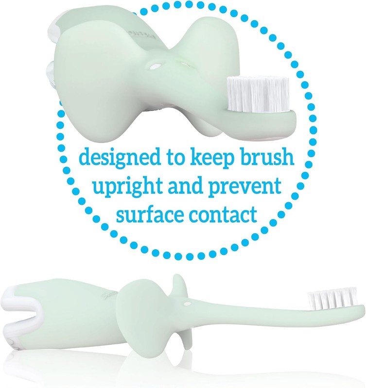 Dr Browns Baby Toddler Toothbrush Elephant Mint Soft Bristles 0-3Y dr brown