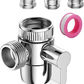 Brass Faucet Diverter Valve Splitter Tap Shower Adapter Kitchen Bath M22 Unbranded