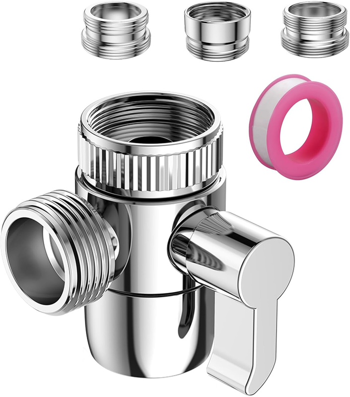 Brass Faucet Diverter Valve Splitter Tap Shower Adapter Kitchen Bath M22 Unbranded