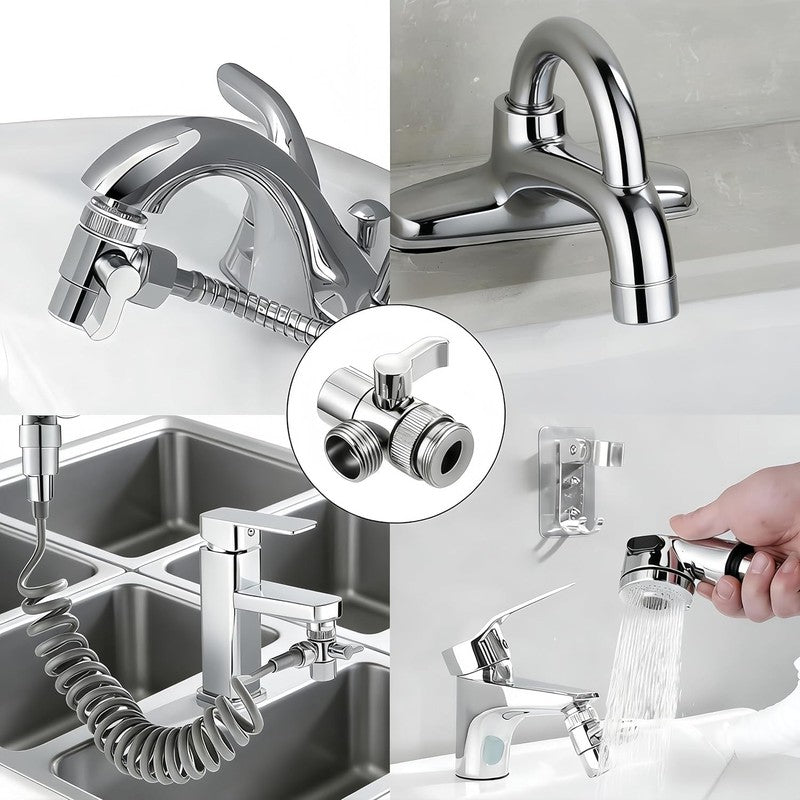 Brass Faucet Diverter Valve Splitter Tap Shower Adapter Kitchen Bath M22 Unbranded