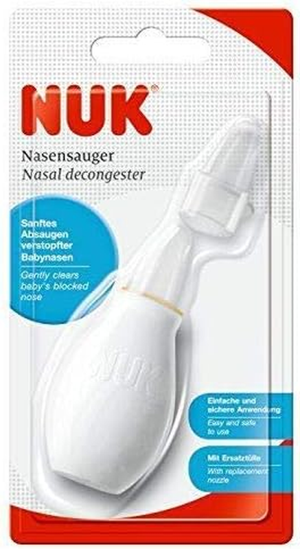 NUK Baby Nasal Decongestor Nose Cleaner Mucus Suction Blocked Nose Relief Tool NUK