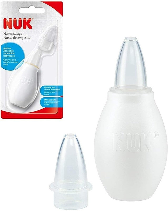 NUK Baby Nasal Decongestor Nose Cleaner Mucus Suction Blocked Nose Relief Tool NUK