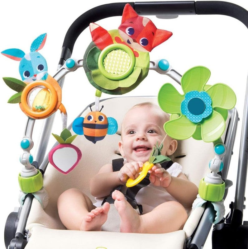 Tiny Love Baby Pram Toy Arch Meadow Days Stroller Activity Bar Rattle Clip Toy Tiny Love