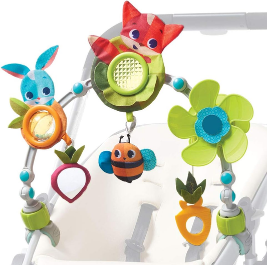 Tiny Love Baby Pram Toy Arch Meadow Days Stroller Activity Bar Rattle Clip Toy Tiny Love
