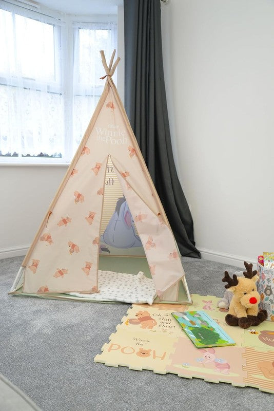 Disney Winnie The Pooh Play Tent Kids Indoor Outdoor Teepee Den Toy Age 3+ Does not apply