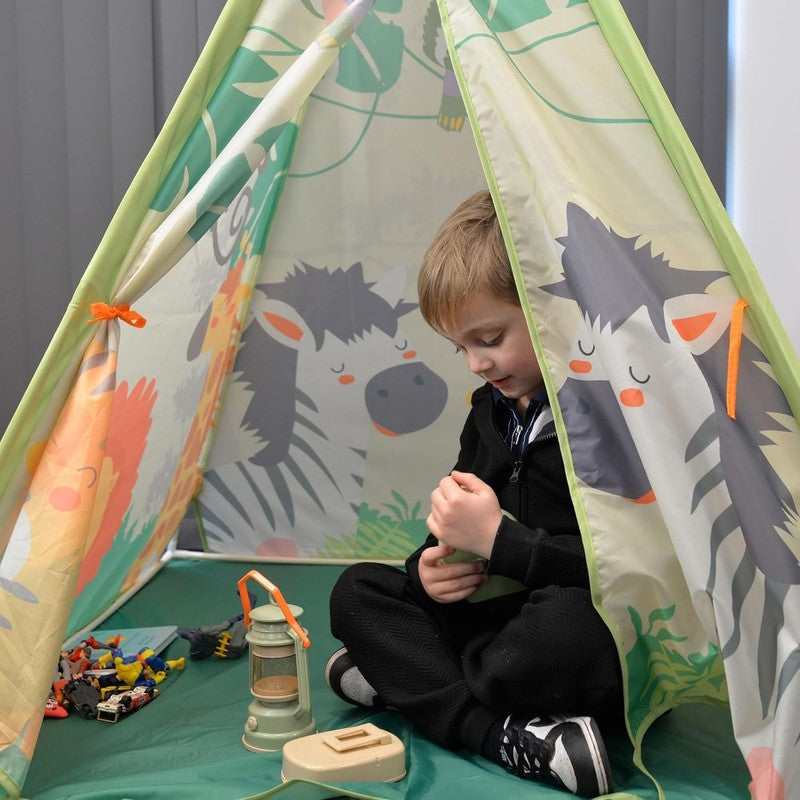 Jungle Explorer Kids Play Tent Safari Adventure Den With 6 Accessories Age 3 Plu Does not apply