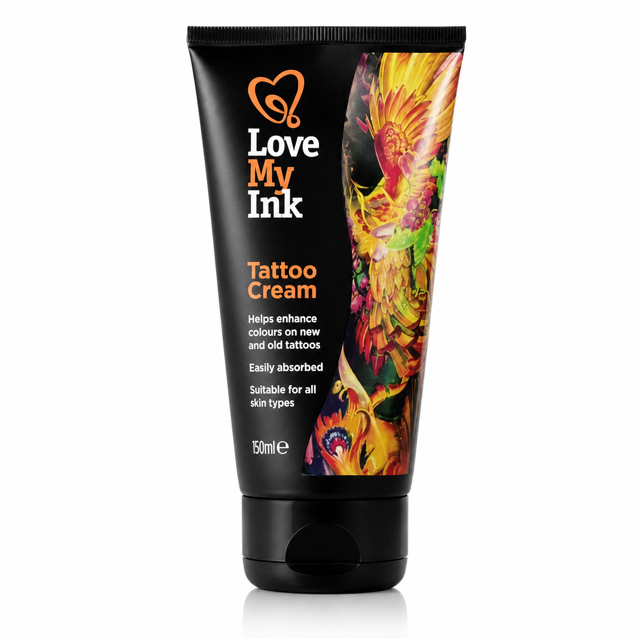Love My Ink Tattoo Cream 150ml Aftercare Moisturising UV Protection Unisex Skin Love my ink