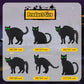Black Cat Yard Signs Garden Stakes Reflective Eyes Decor Guard 6Pc Set Unbranded