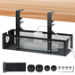 Under Desk Cable Tray No Drill Wire Organizer Clamp Mount Metal Management Rack Unbranded