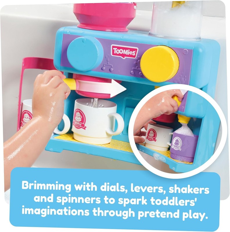 Toomies Bath Barista Baby Bath Toy Bubble Kitchen Cafe Water Play Toddler 18M+ TOMY