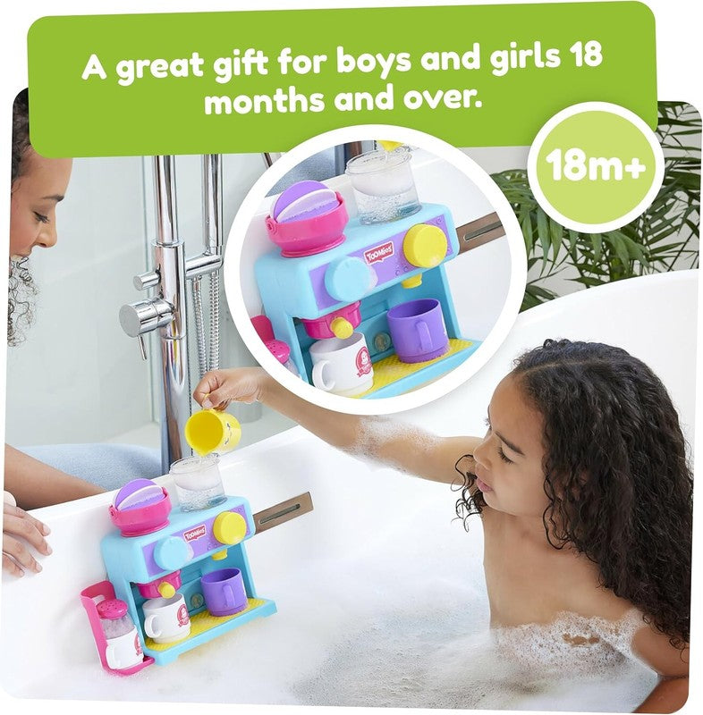 Toomies Bath Barista Baby Bath Toy Bubble Kitchen Cafe Water Play Toddler 18M+ TOMY
