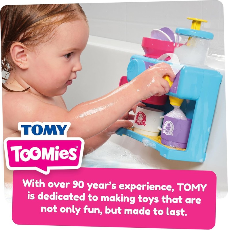 Toomies Bath Barista Baby Bath Toy Bubble Kitchen Cafe Water Play Toddler 18M+ TOMY