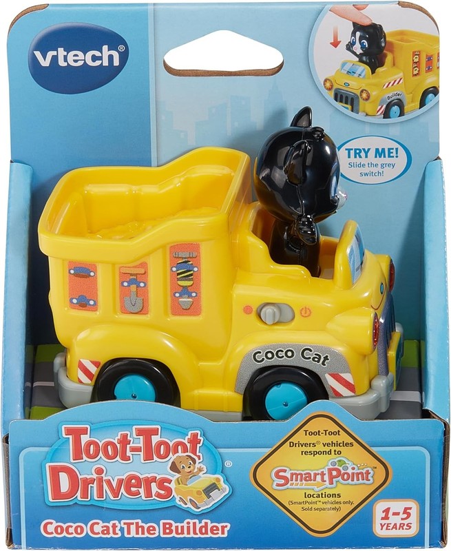 VTech TootToot Drivers Coco Cat Builder Dumper Truck Lights Sounds Toy Gift Kids VTech