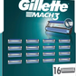 Gillette Mach3 Razor 16 Blade Refills Men Lubrication Strip Smooth Glide Set Kit Gillette
