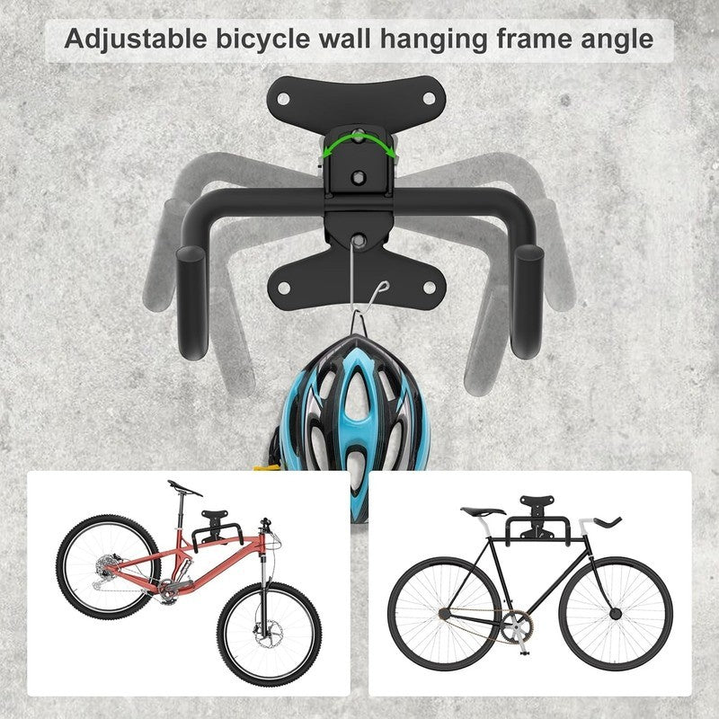 Bike Wall Mount Hanger Adjustable Foldable Storage Rack Hook Garage E Bike 30Kg Unbranded