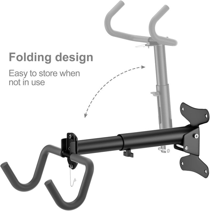 Bike Wall Mount Hanger Adjustable Foldable Storage Rack Hook Garage E Bike 30Kg Unbranded