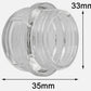 Oven Light Glass Cover 33Mm Replacement fit Bosch Smeg Hotpoint Indesit Unbranded
