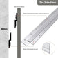 French Cleat Picture Hanger 450mm Aluminum Z Bar Wall Mount Bracket Kit 1xPair Unbranded