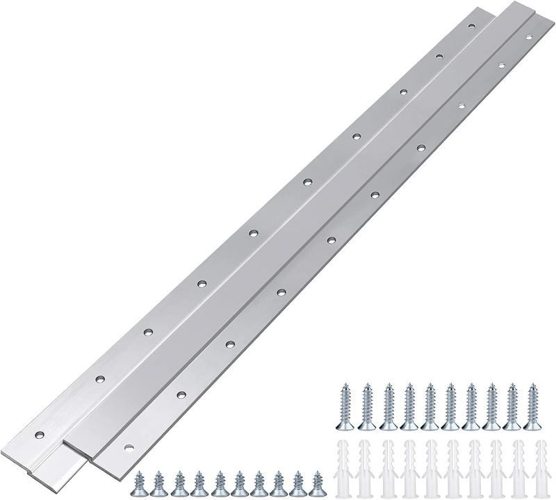 French Cleat Picture Hanger 450mm Aluminum Z Bar Wall Mount Bracket Kit 1xPair Unbranded