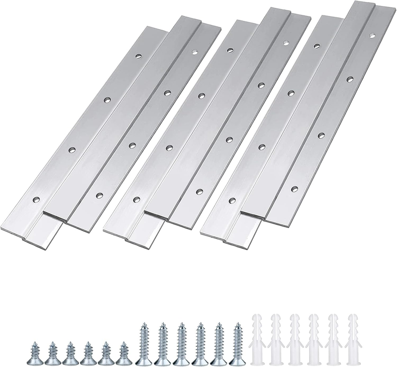 French Cleat Picture Hanger 15cm Aluminum Z Bar Wall Mount Brackets 3 Pairs Unbranded