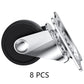 Black Swivel Castor Wheels Furniture Casters Universal 30Mm Heavy Duty 8 Pcs Unbranded