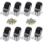 Black Swivel Castor Wheels Furniture Casters Universal 30Mm Heavy Duty 8 Pcs Unbranded