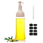 Glass Oil and Vinegar Dispenser Bottle 500ml For Cooking Easy Refill & Cleaning Unbranded