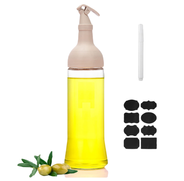 Glass Oil and Vinegar Dispenser Bottle 500ml For Cooking Easy Refill & Cleaning Unbranded