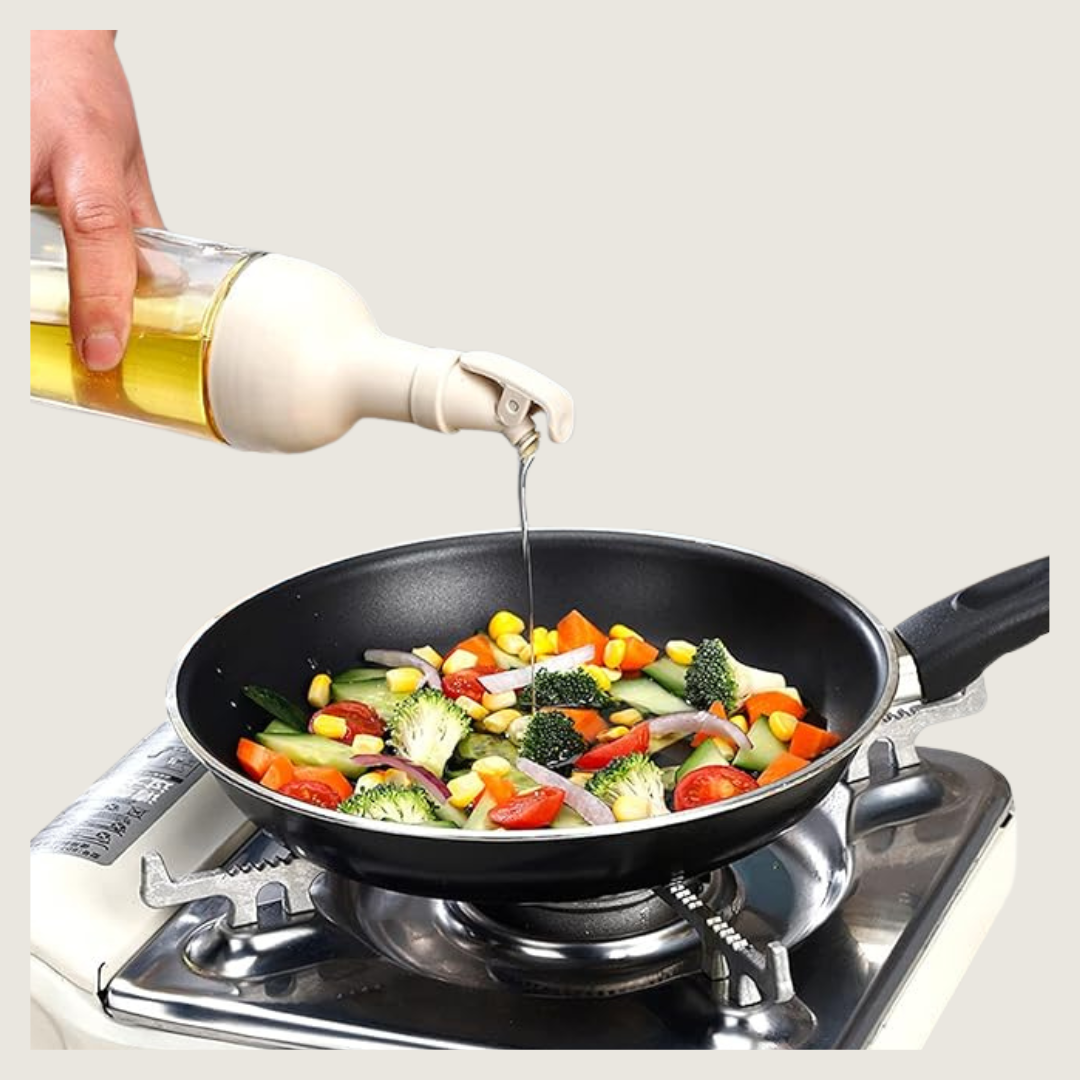 Glass Oil and Vinegar Dispenser Bottle 500ml For Cooking Easy Refill & Cleaning Unbranded
