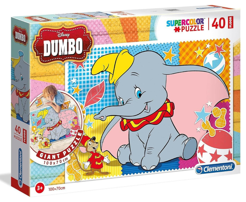 Clementoni Dumbo Floor Puzzle 40 Piece Kids Jigsaw Large Educational Age 3+ Clementoni