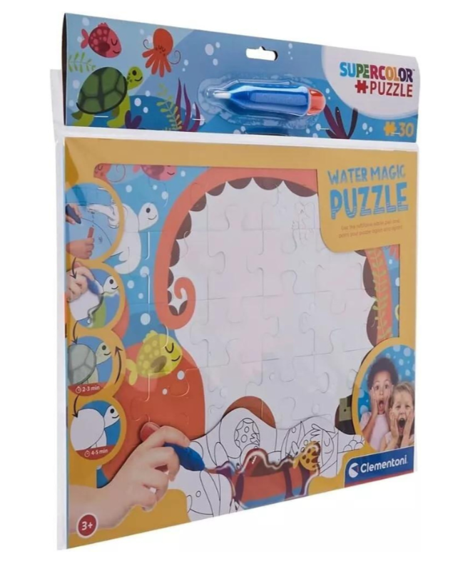 Water Reveal Puzzle Deep Sea 30 Pieces Jigsaw for Kids Age 3 Multicoloured Toy Unbranded