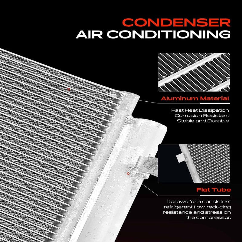 AC Condenser Fit Ford Focus Mk4 2018-2024 Air Conditioning With Dryer Cooling Unbranded