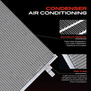 Air Con Condenser Fit Audi A4 B5 VW Passat B5 1997-2005 Aluminium Cooling Unit Unbranded